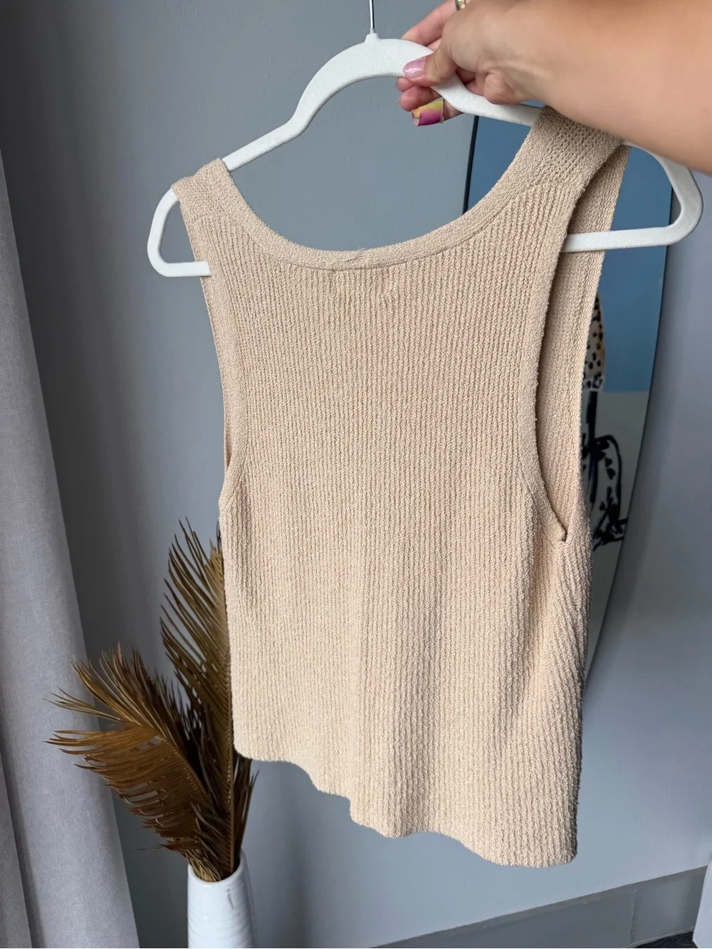 Universal Thread Tan Beige Neutral Button Sweater Vest